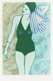 Bathing In Green by Kiki Kogelnik, pencil, sold Jun 2026