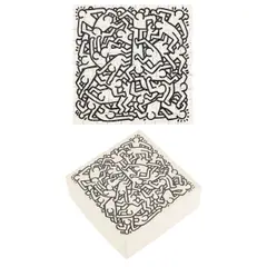Second Annual Party of Life Jigsaw Puzzle by Keith Haring, screenprint on card, offered Jun 2026