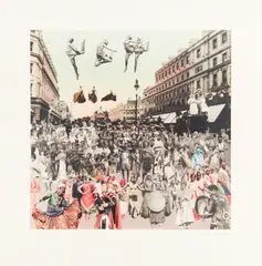 London - Regents Street - Dancing by Peter Blake, pencil, sold Jun 2026