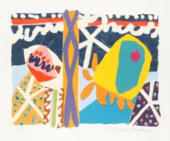 Maldonada by Gillian Ayres, pencil, offered Jun 2026