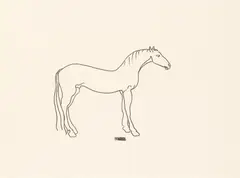 Field Day by Barry Flanagan, pencil, sold Jun 2026