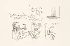 Storyboard by Barry Flanagan, pencil, sold Jun 2026