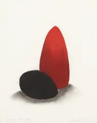 Red and Black Eggs by David Nash, pencil, offered Jun 2026