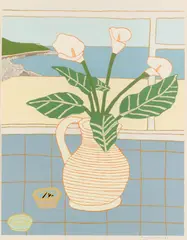 A Jug of Lilies by Bryan Pearce, pencil, sold Jun 2026