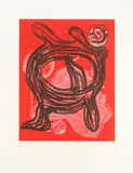 King by John Hoyland, pencil, offered Jun 2026