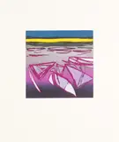 Ice Melt 2020 signed, titled and numbered 39/40 in pencil etching with aquatint in colours on wove unframed ARR Dimensions:sheet 64 x 54cm by Barbara Rae, pencil, sold Jun 2026