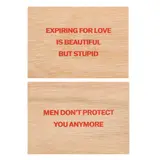 Truisms: Men Don't Protect You Anymore & Expiring For Love is Beauti by Jenny Holzer, print (other), offered Jun 2026