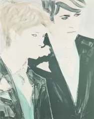 Prince Harry and Prince William by Elizabeth Peyton, 2000, lithograph in colors, offered Jun 2026