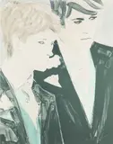 Prince Harry and Prince William by Elizabeth Peyton, pencil, offered Jun 2026