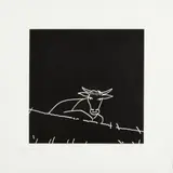 Cow 2004 signed and numbered 29/100 in pencil etching on wove published by the Whitechapel Gallery, London framed Dimensions:sheet 26.5 x 26.5cm by Alex Katz, pencil, sold Jun 2026