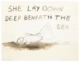 She Lay Down by Tracey Emin, pencil, sold Jun 2026