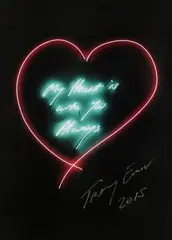 My Heart is with you Always by Tracey Emin, print (other), sold Jun 2026