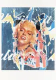 Omaggio a Marilyn IV by Rotella, pencil, sold Jun 2026