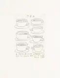 Tea by David Shrigley, pencil, sold Jun 2026
