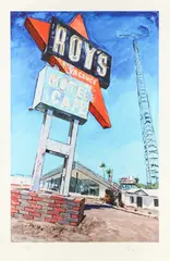 Abandoned Motel by Bob Dylan, pencil, sold Jun 2026
