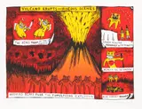 Tumultuous Explosion by Stanley Donwood, pencil, sold Jun 2026