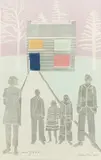 House and Family by Tom Hammick, pencil, offered Jun 2026