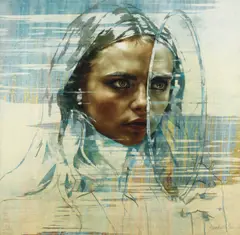 Cara VI by Jonathan Yeo, pencil, offered Jun 2026