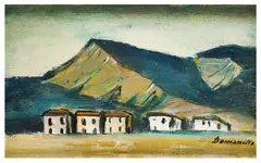 Untitled by Pranas Domšaitis, oil on canvas, sold May 2026