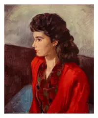 Portrait of Pamela Leighton Pearce by Leopold Seyffert, oil on canvas, sold May 2026
