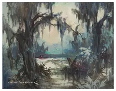 Swamp Idyl by Collette Pope Heldner, oil on canvas, offered May 2026