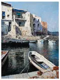 Ischia signed 'Andrea Patrisi' (lower right); further signed and titled 'Ischia/Andrea Patris' (verso) oil on boardUnframed: 80 x 60 cm by Andrea Patrisi, oil on board, sold May 2026