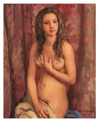Une Jeune Femme Nue by Maurice Ehlinger, oil on canvas, sold May 2026