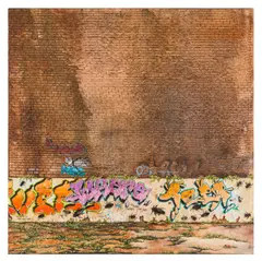 Everywhere You Go We're There by Miranda Donovan, mixed media on canvas, offered May 2026