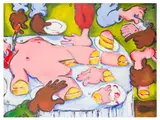 The Women Around the Table by Olivia Sterling, acrylic on canvas, sold May 2026