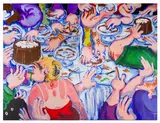 All Inclusive 1 and 2 by Olivia Sterling, acrylic on canvas, sold May 2026