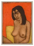 Nude against Pillow by Shanti Panchal, watercolor, sold May 2026