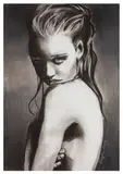 Nude II signed and dated 'Edyta 2014' (lower right) charcoalUnframed: 99 x 69.1 cm by Edyta Grzyb, drawing, offered May 2026