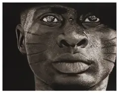 Tribal Marks no by Babajide Olatunji, charcoal and graphiteUnframed, sold May 2026