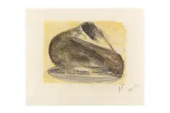 Sketch for a Carving in Stone by Naum Gabo, gouache on paper, sold May 2026
