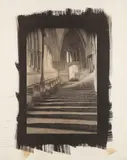 Wells Cathedral, Stairs to Chapter House II, 1990 Platinum palladium print, image size 44 x 30cm by Dick Arentz, print, offered May 2026
