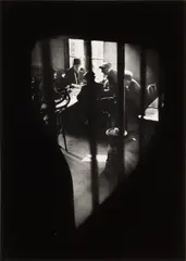 Café Rue des Cascades by Willy Ronis, Silver gelatin print, printed later, mounted to card, image size, offered May 2026