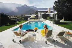Poolside Pairs by Slim Aarons, Chromogenic print, printed later, image size, sold May 2026