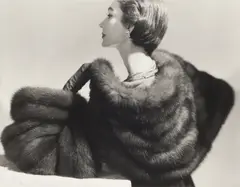 Dovima With Fur by Horst P. Horst, Silver gelatin print, printed later, image size, offered May 2026
