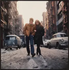 Bob Dylan and Suze Rotolo [The Freewheelin’ Bob Dylan Album Cover] by Don Hunstein, print, sold May 2026