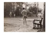Nudists, 1968 Vintage silver gelatin print, image/sheet 17.7 x 24.7cm, numbered 68/22, 3/16 with Erwitt's Magnum stamp and Kirschenbaum Collection stamp verso by Elliott Erwitt, print, offered May 2026