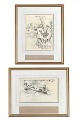 Untitled by George Denholm Armour, Pen and ink Each signed, offered Feb 2026