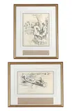 Untitled by George Denholm Armour, Pen and ink Each signed, offered Feb 2026