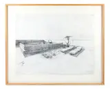 Nyc 6 (my brother's garden) by Hans Op de Beeck, 2002, drawing, offered Jan 2026