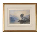 On the lake at guisachan by William Callow, Watercolour with scratching out, offered Jan 2026