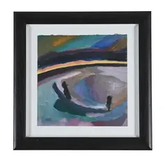 Landscape 1 by Sarah Chalmers, Oil on paper, offered Nov 2025