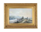 A river landscape by Samuel Bough, Pencil and watercolour heightened with white, offered Nov 2025