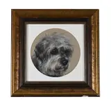 A dandie dinmont by Mary Browning, Chalk and pastel on buff paper, offered Nov 2025