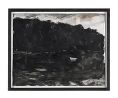 Seamills estuary, cornwall iv by Sarah Chalmers, Watercolour heightened with scratching out, offered Nov 2025