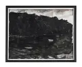 Seamills estuary, cornwall iv by Sarah Chalmers, Watercolour heightened with scratching out, offered Nov 2025