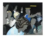 Untitled (v signs) by Steve Tillotson, etching, offered Nov 2025